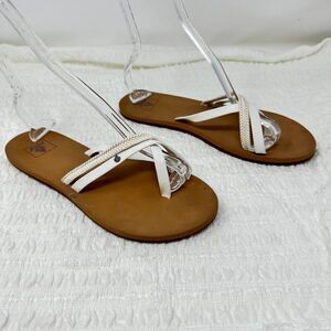 Reef White Criss-cross Sandals- Size 9